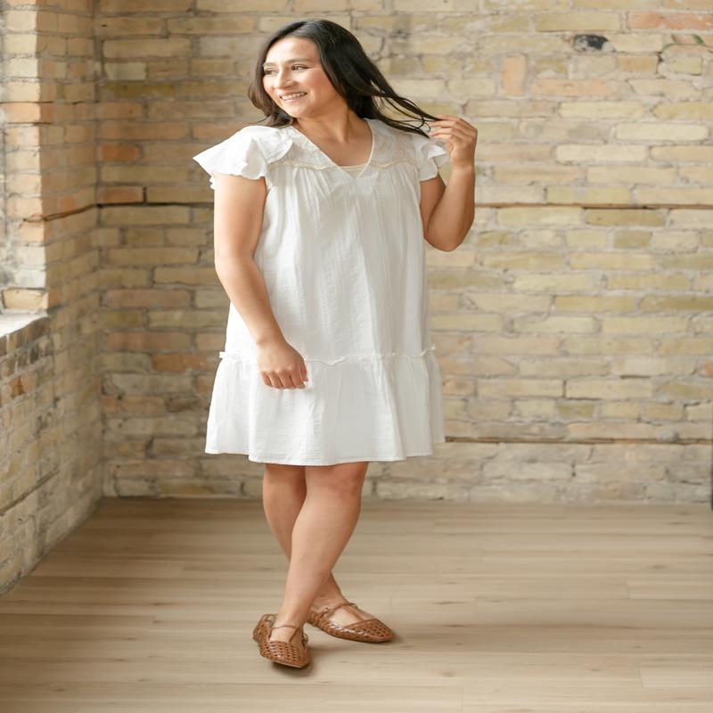 Eve Cap Sleeve Midi Dress - FINAL SALE