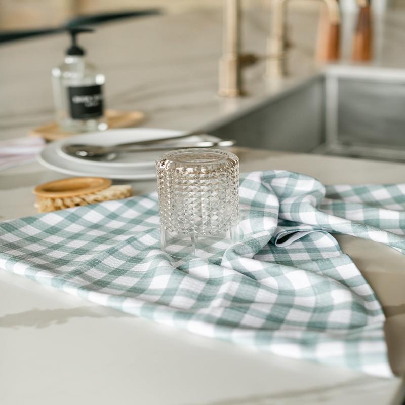 Geometry Picnic Gingham Kitchen Tea Towel