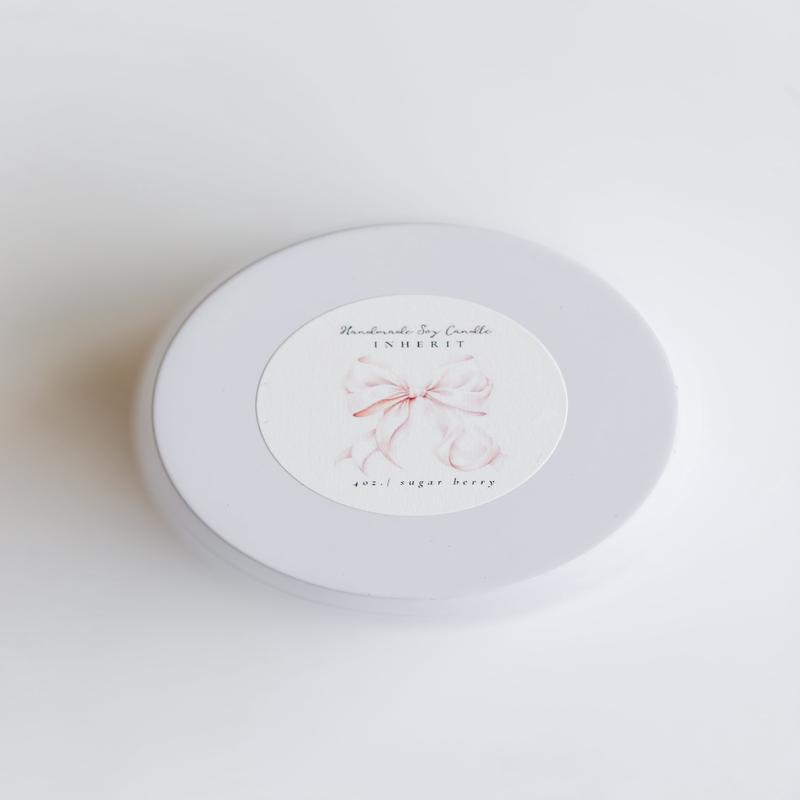 Inherit Hand Poured Sugar Berry Candle Tin 4oz