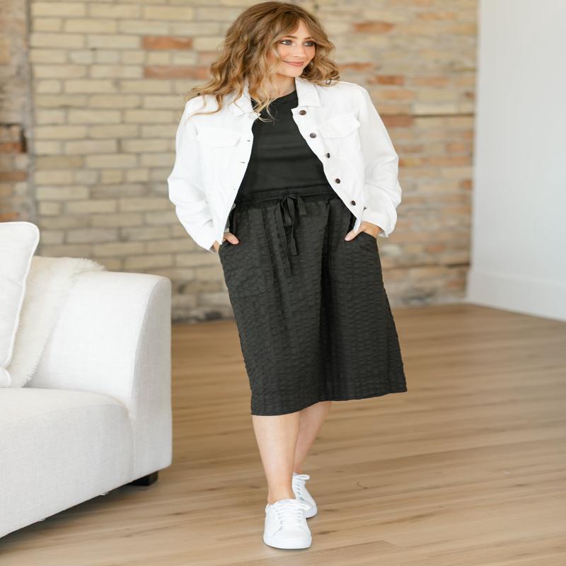 Marli Garment Dyed Ribbed Top Dress - FINAL SALE