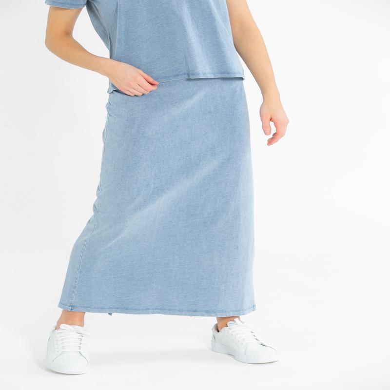 Z Supply Gail Jersey Denim Maxi Skirt
