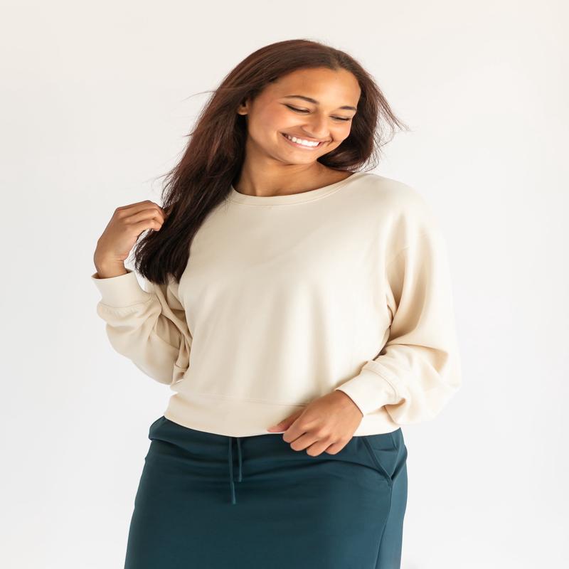 Calla Soft Knit Crewneck Sweatshirt - FINAL SALE