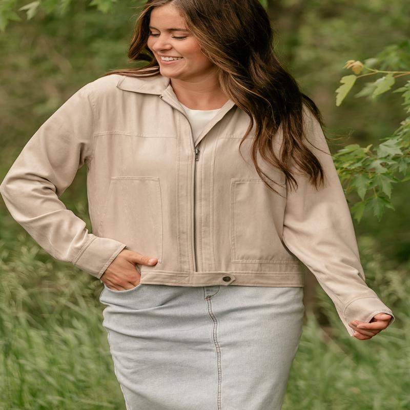 Collared Zip-Up Jacket - FINAL SALE