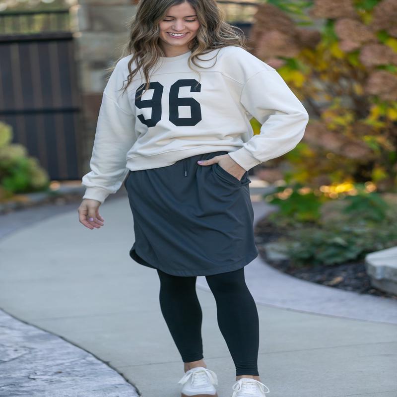 Kenedi Sport Athletic Midi Skirt