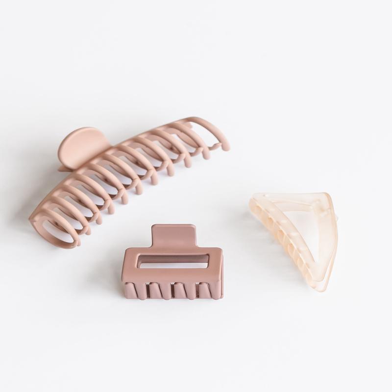 Kitsch Oversized Recycled Plastic Assorted Claw Clips