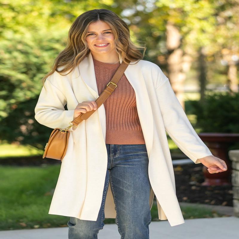 Alessia Shawl Collar Open Coat