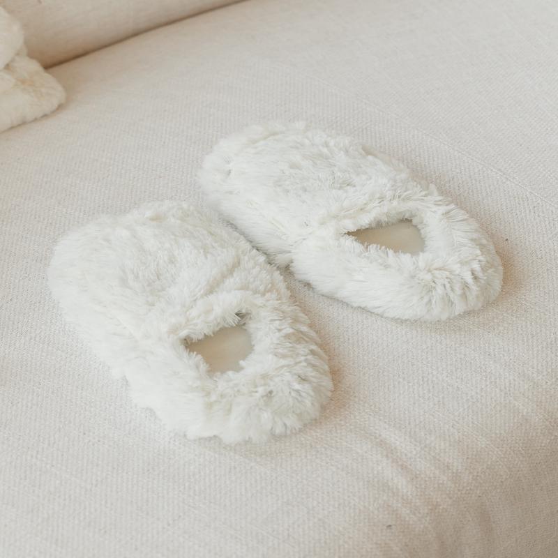 Cream Warmies Slippers