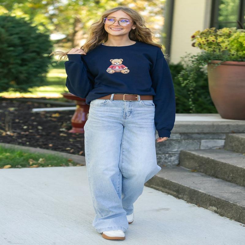 High Rise Full Length Wide Leg Jeans