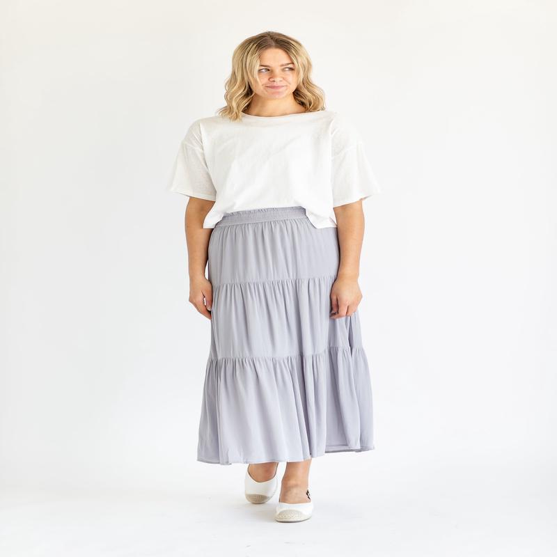Izzy Smocked Waist Tiered Maxi Skirt - FINAL SALE