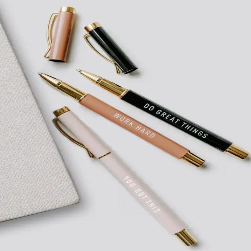 Motivational Metal Pen Set