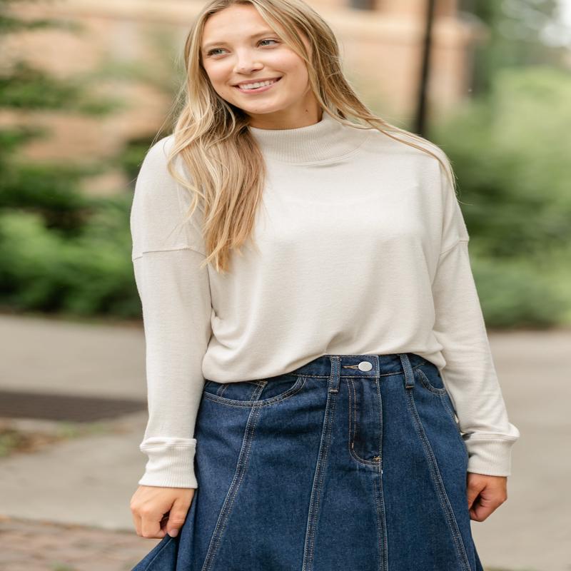 Ultra Soft Turtleneck Tee