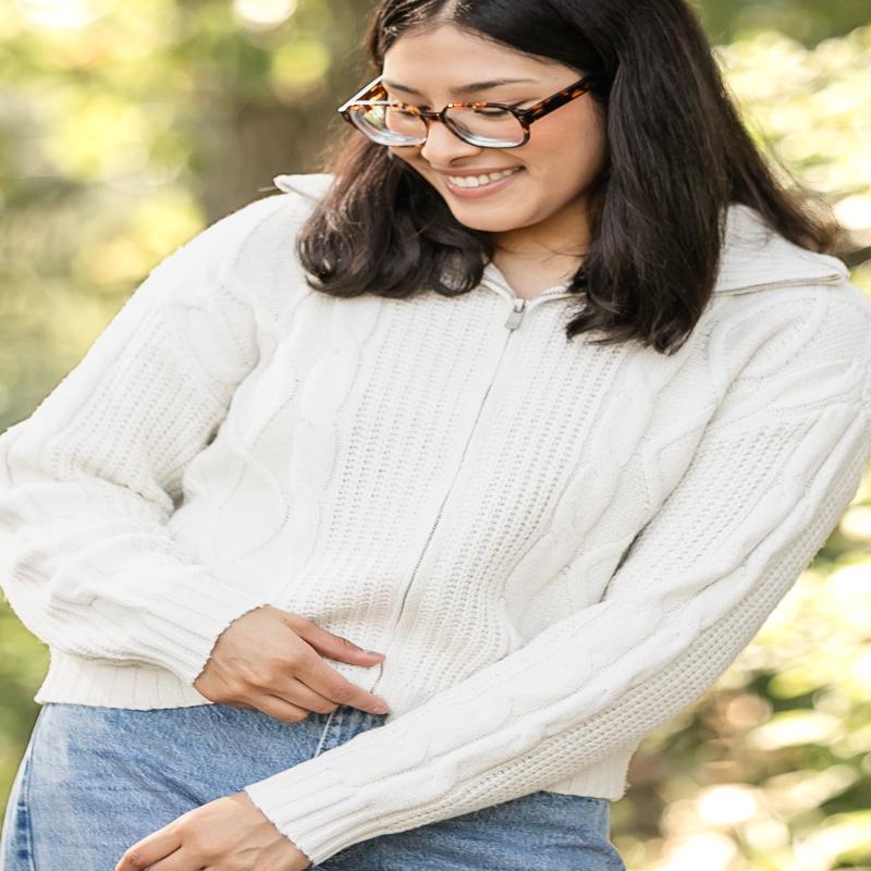 Zip-up Sweater Jacket - FINAL SALE