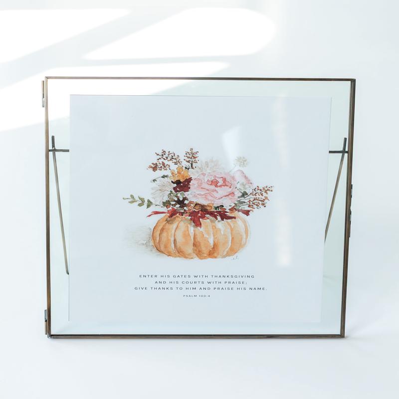 Emily Lex Studio Pumpkin Bouquet Scripture Print - FINAL SALE
