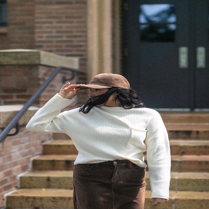 Mock Neck Pocket Sweater