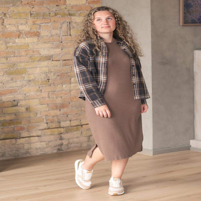 Plaid Button Down Long Sleeve Shirt