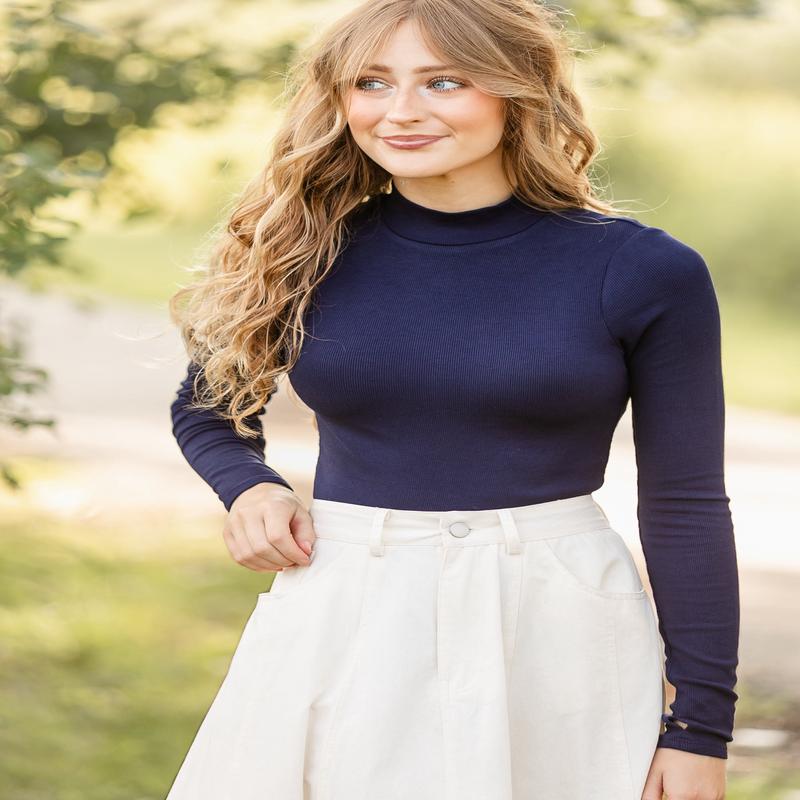 Ronan Mock Neck Top - FINAL SALE