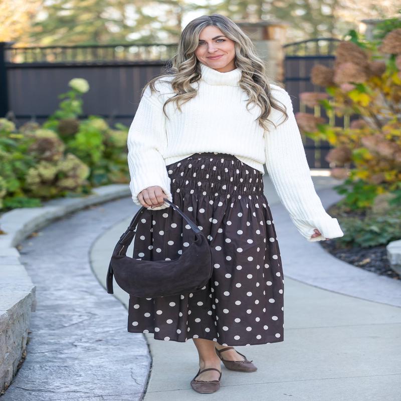 The Elodie Chocolate Suede Shoulder Bag