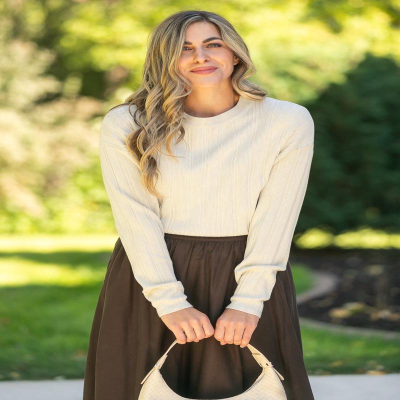 Ribbed Long Sleeve Sweater