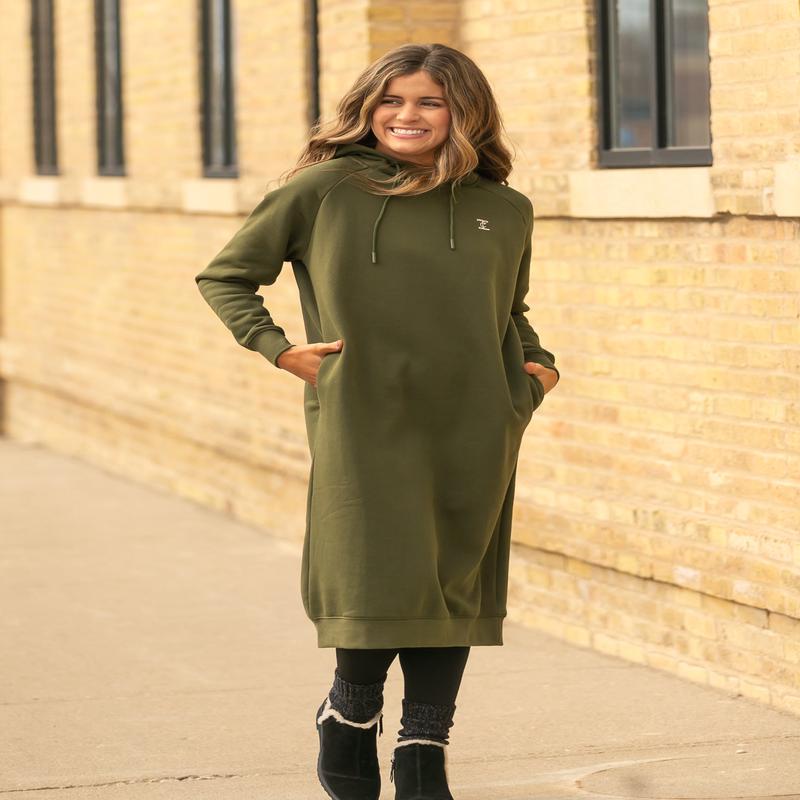 Scout Long Hooded Sweatshirt Dress