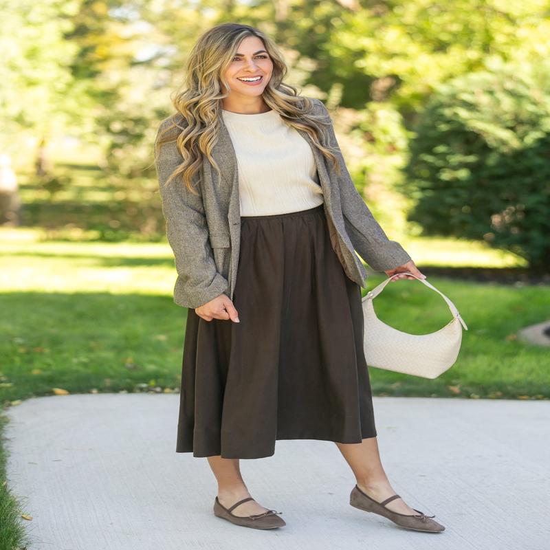 Tencel A-Line Maxi Skirt