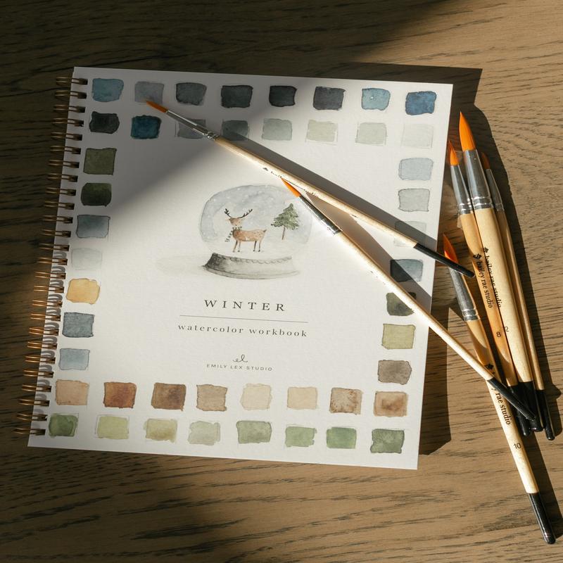 Emily Lex Studio Winter Watercolor Workbook