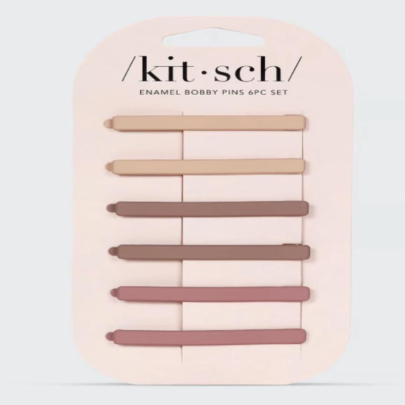 Enamel Bobby Pins 6pc Set