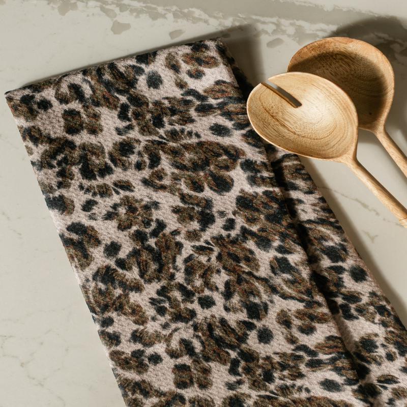 Geometry Umber Tea Towel