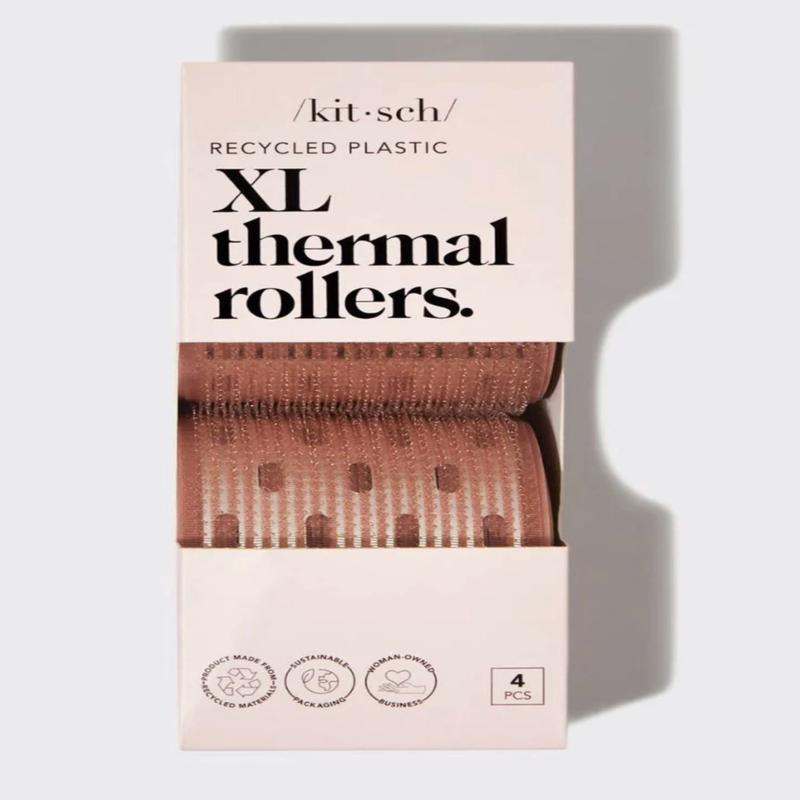 Kitsch Recycled Plastic XL Thermal Rollers 4pc Set
