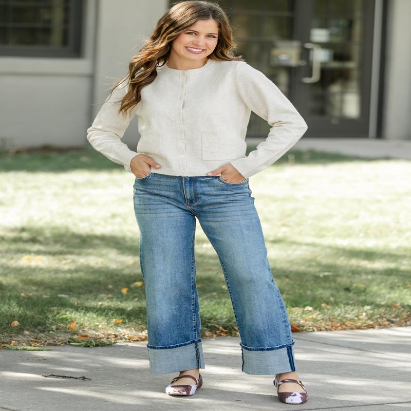 Kut From the Kloth Sienna High Rise Straight Leg Jeans