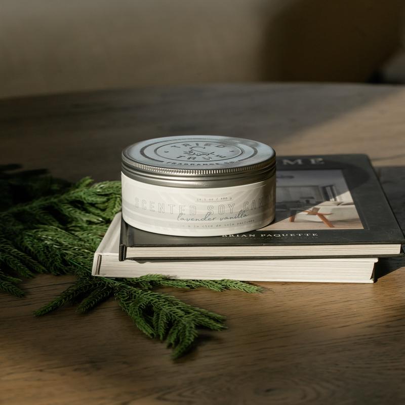 Lavender Vanilla Large Tin Candle