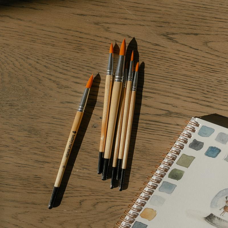 Round Tip Watercolor Brush Set