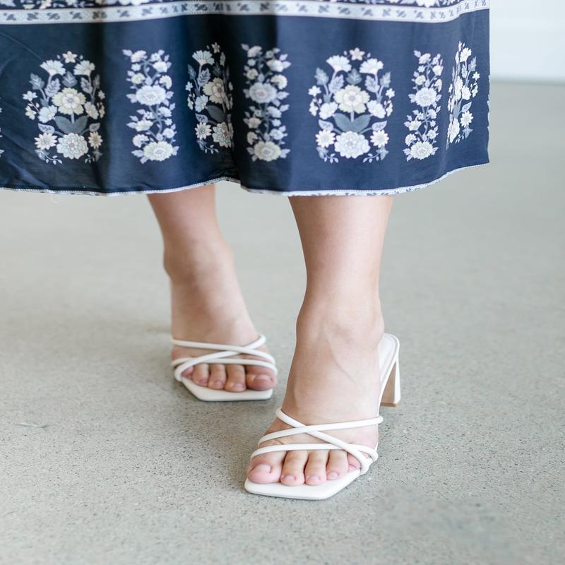 Square Toe Block Heel Sandal - FINAL SALE