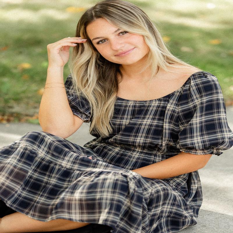 Twila Plaid Maxi Dress