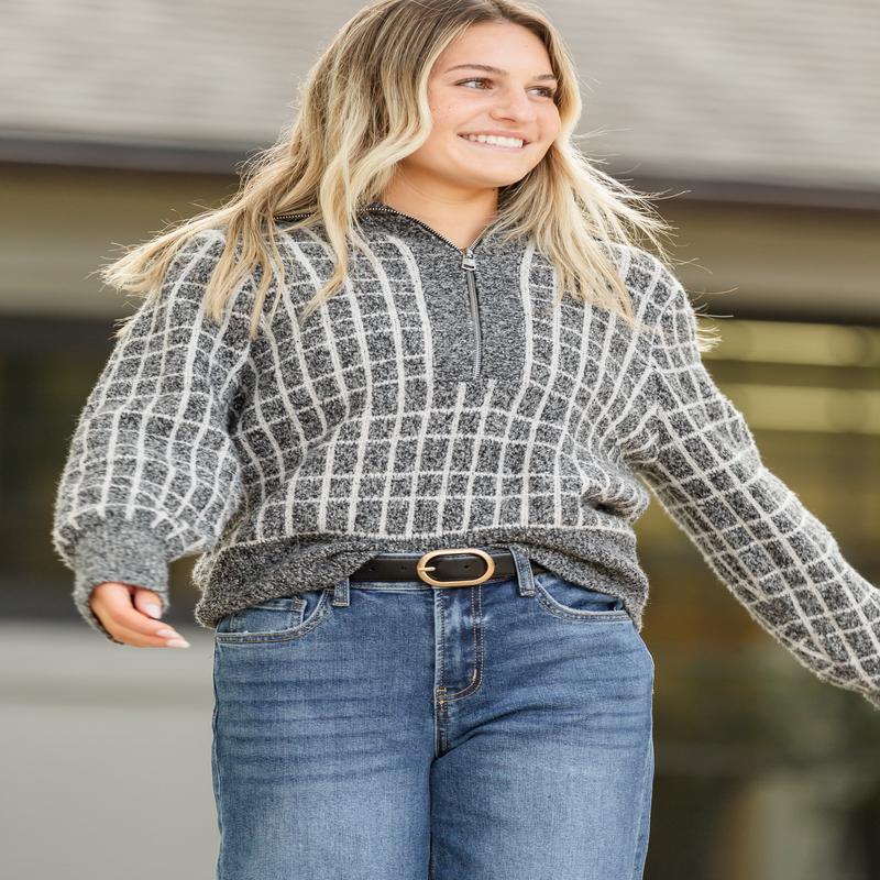 Varley Furley Half Zip Knit Sweater