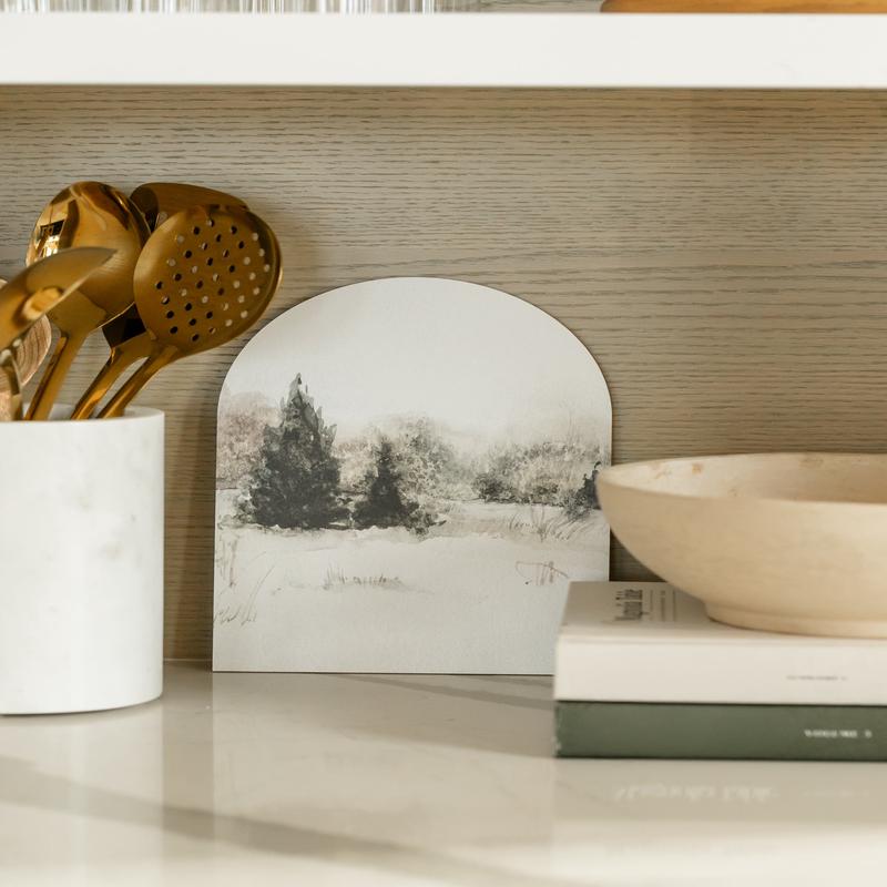 Winter Landscape Arch Wall Art