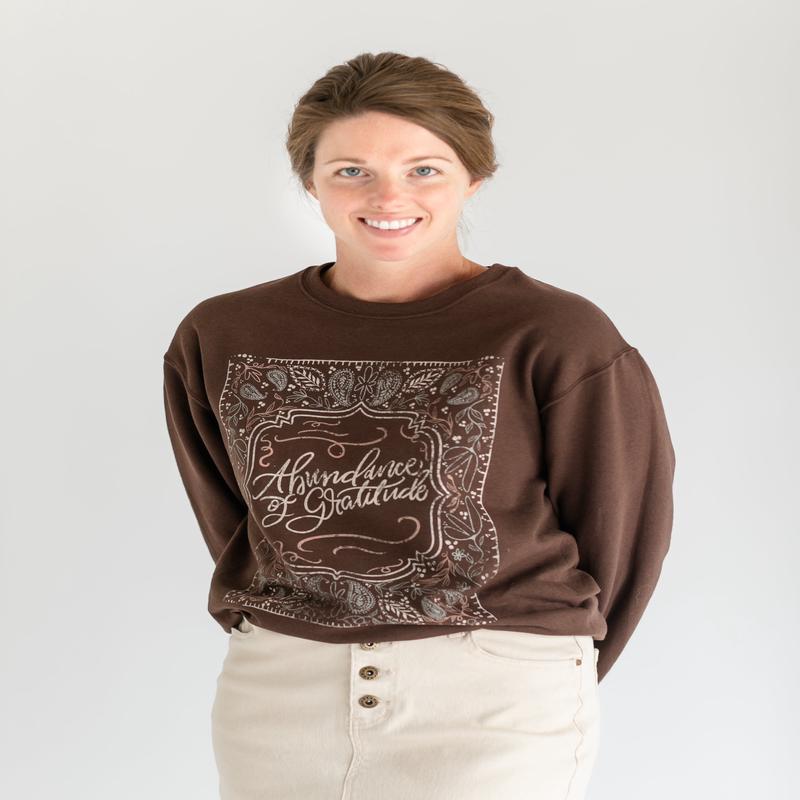 Abundance Crewneck Graphic Christian Sweatshirt- FINAL SALE