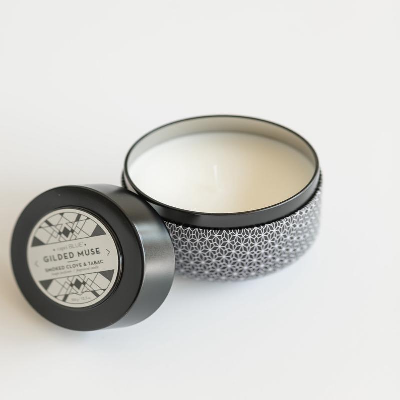 Capri Blue Smoked Clove & Tabac Gilded Tin 12.5 oz