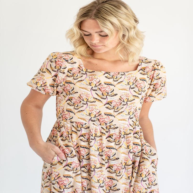 Clara Puffed Sleeve Maxi Dress - FINAL SALE