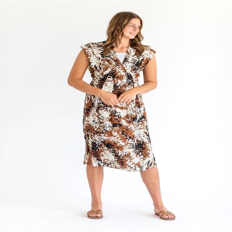 Steve Madden Clarissa Satin Midi Dress - FINAL SALE