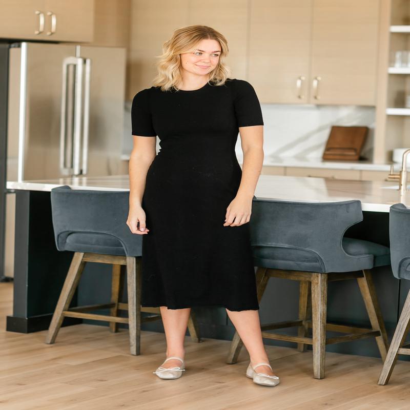 Steve Madden Francis Short Sleeve Knit Dress - FINAL SALE