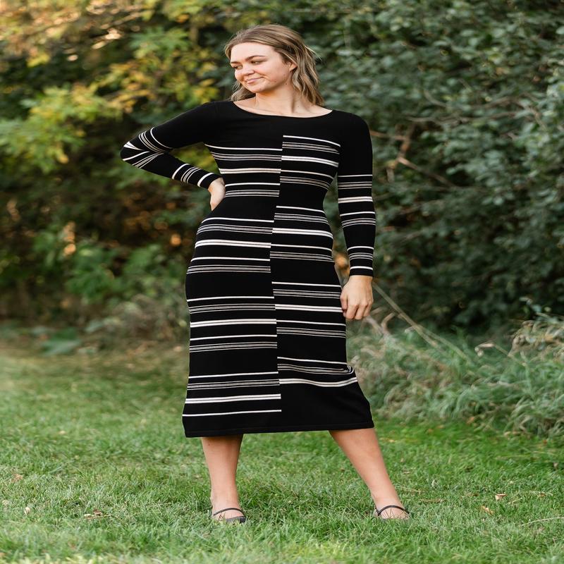 Steve Madden Rayssa Black Sweater Dress - FINAL SALE