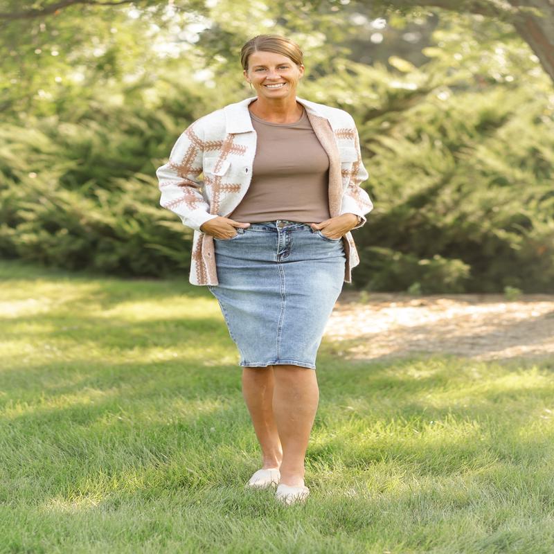 Tyler Plaid Sweater Jacket - FINAL SALE