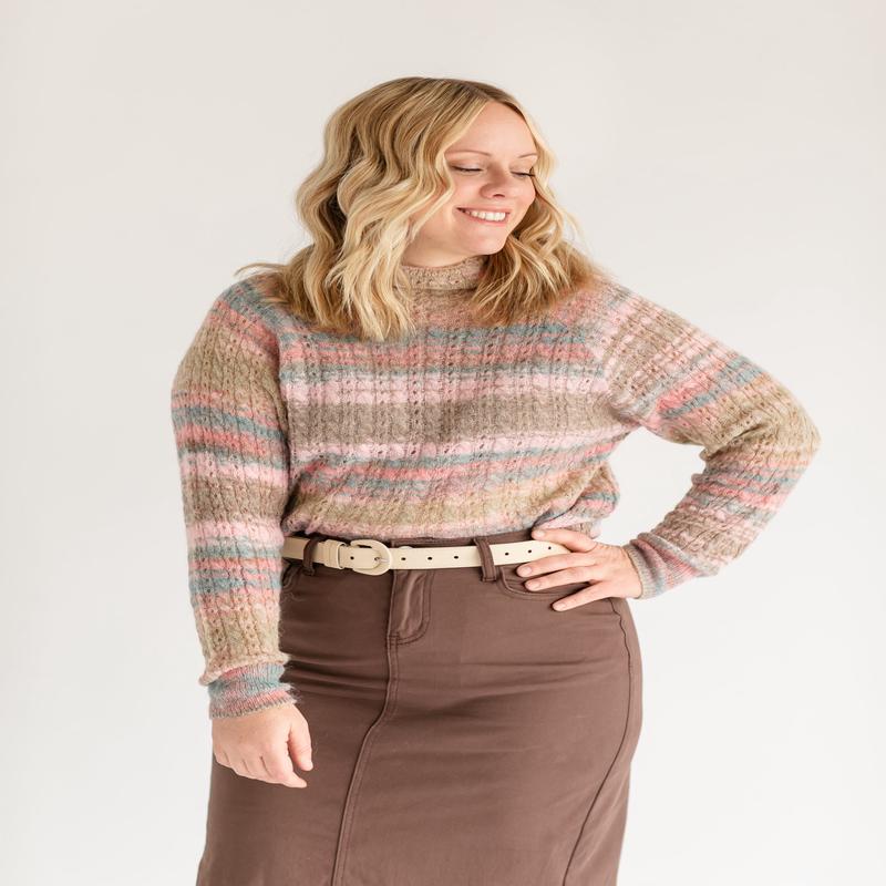 Astrid Turtleneck Spacedye Sweater - FINAL SALE