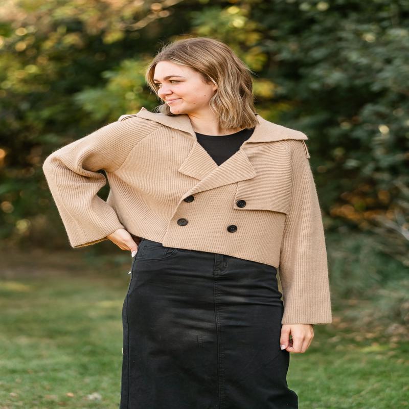 Karina Sweater Trench Jacket - FINAL SALE