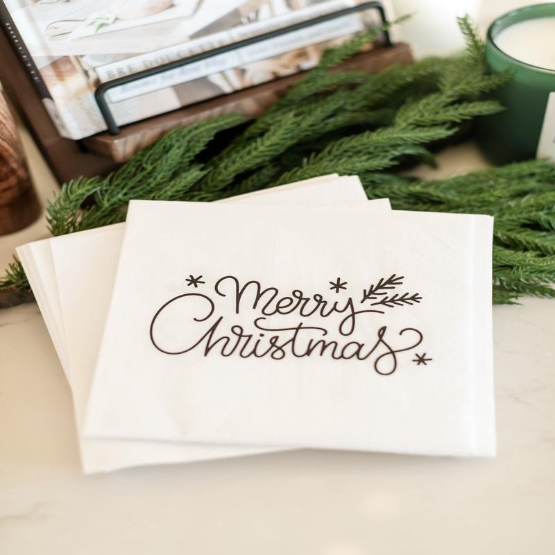 Paper Napkins Merry Christmas - FINAL SALE