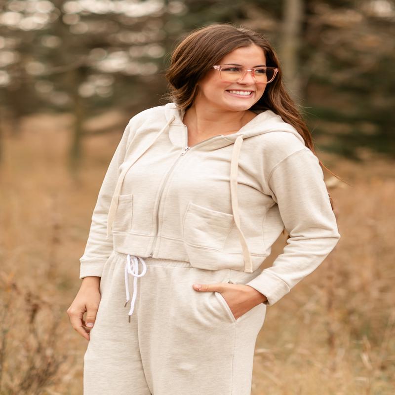 Sansa Zip Up Hoodie Sweatshirt - FINAL SALE