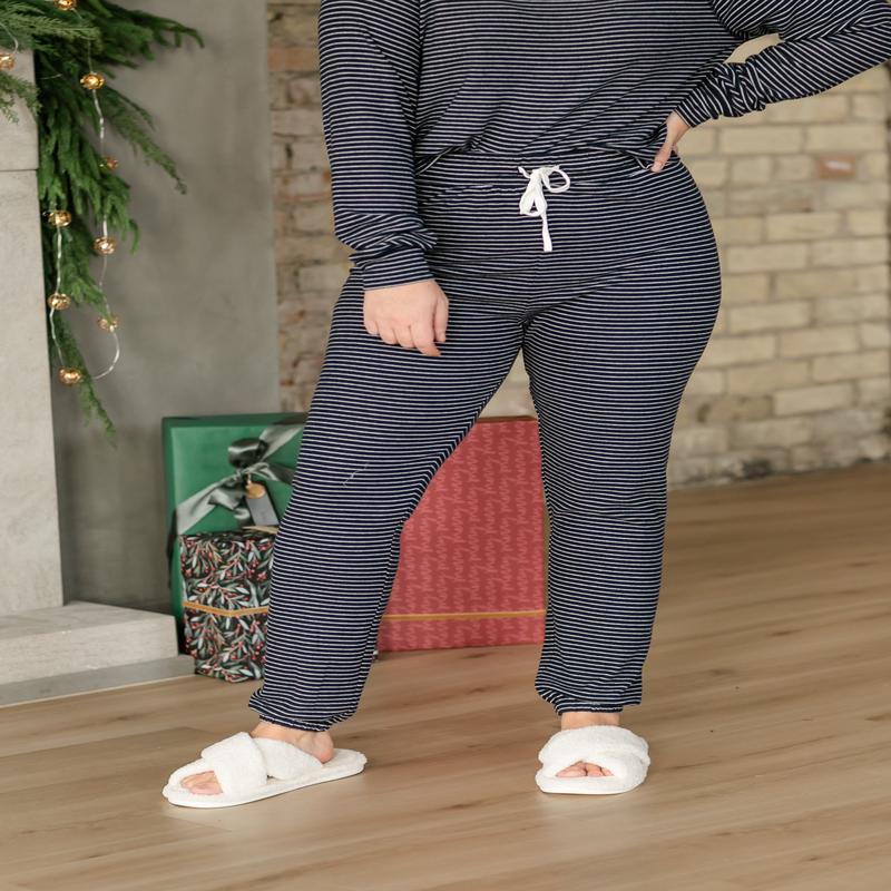Staying in Stripe Lounge Jogger - FINAL SALE
