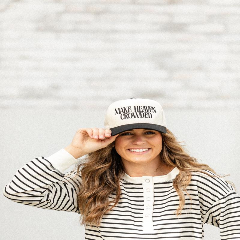Make Heaven Crowded Embroidered Hat