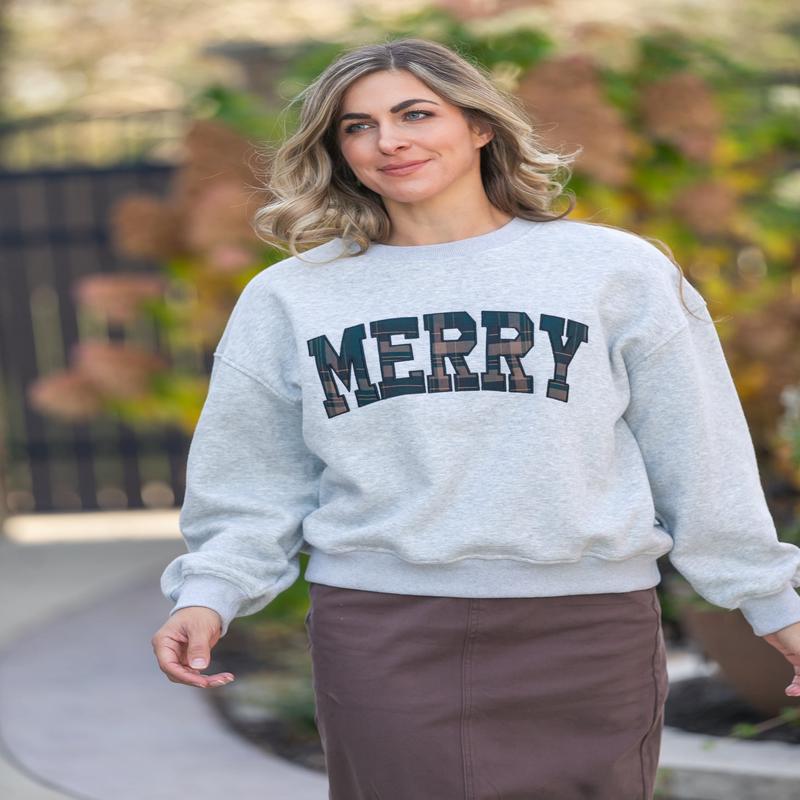 Merry Crew Neck Sweatshirt