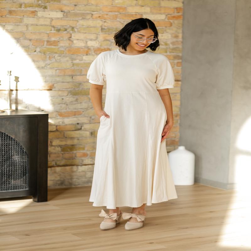 Relaxed A-line Knit Maxi Dress - FINAL SALE